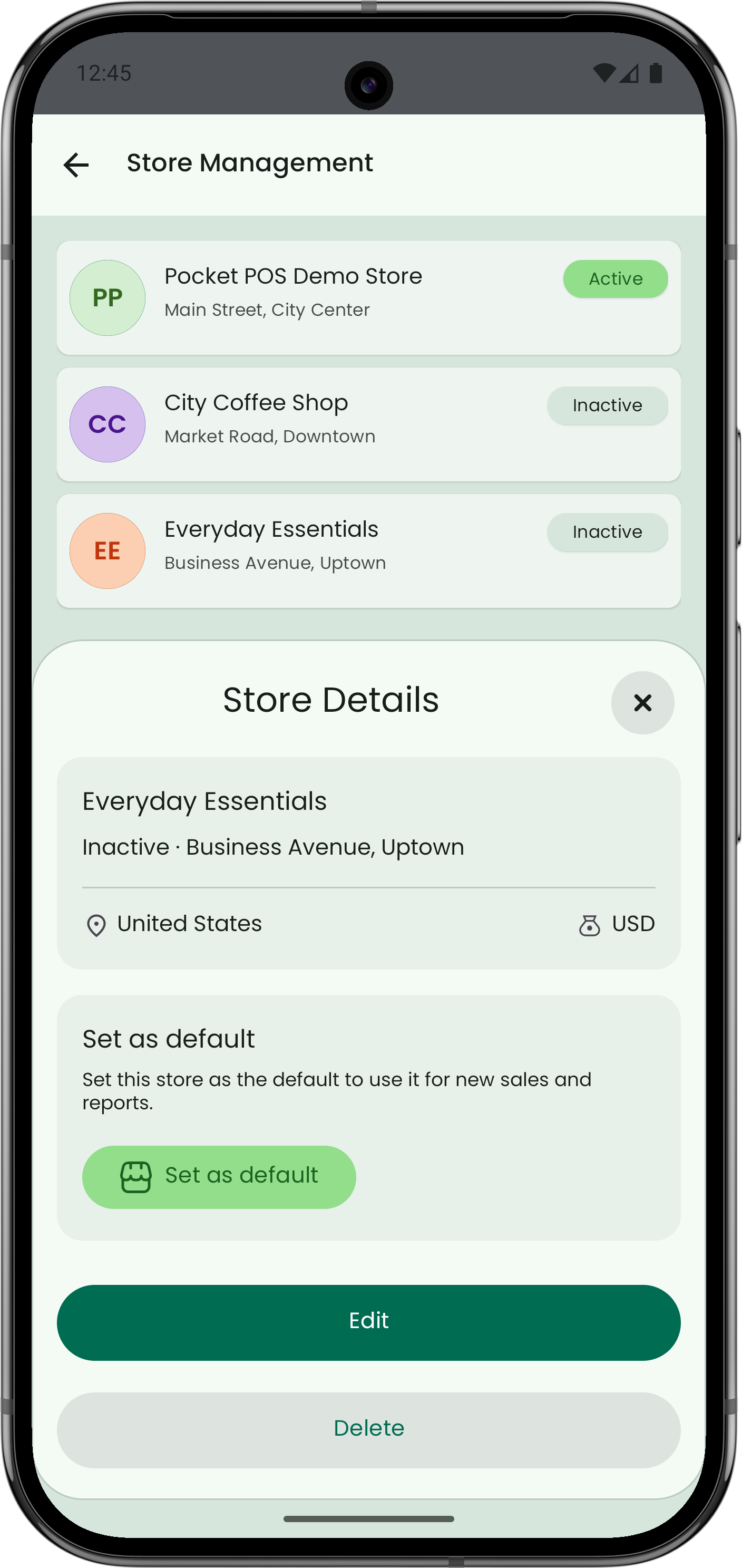 Store screenshot